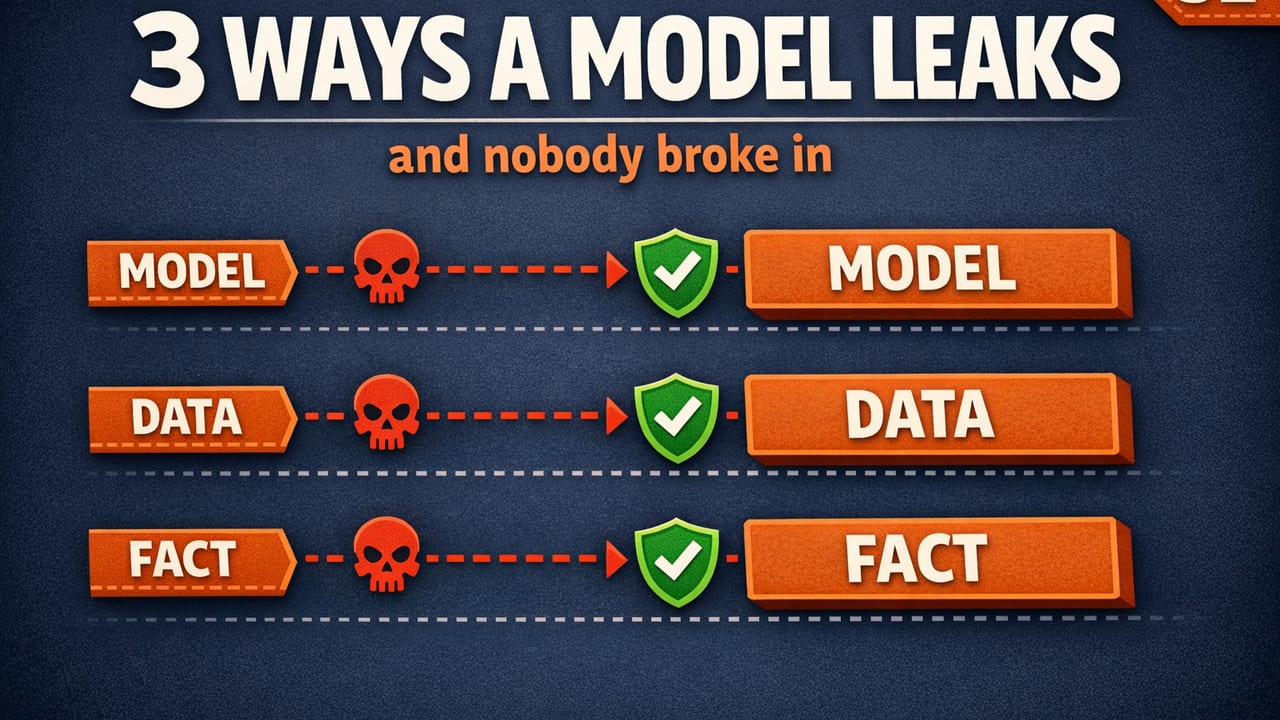 Model Extraction, Inversion & Membership Inference: 3 Ways a Model Leaks