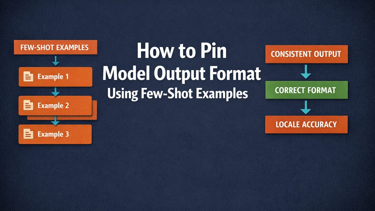 How to Pin Model Output Format Using Few-Shot Examples