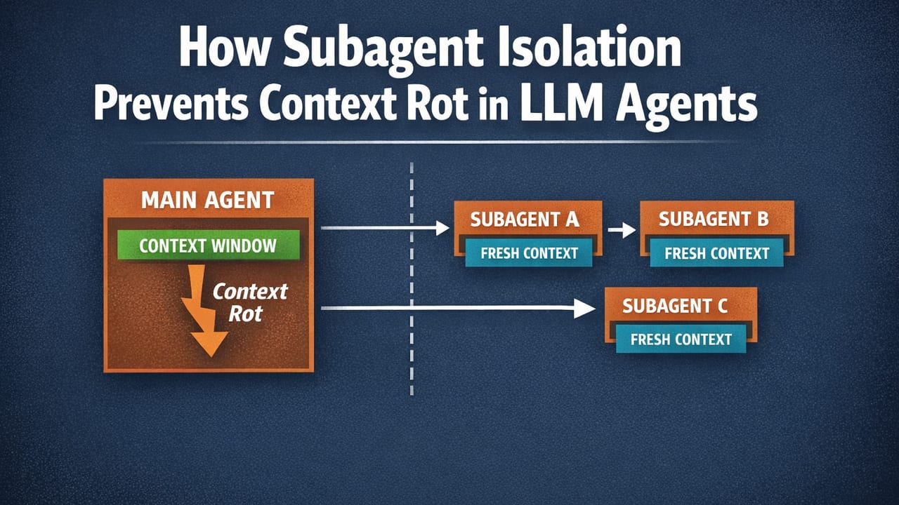 How Subagent Isolation Prevents Context Rot in LLM Agents
