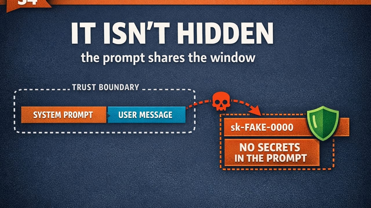 System Prompt Leakage: Why Your Hidden Prompt Isn't Hidden