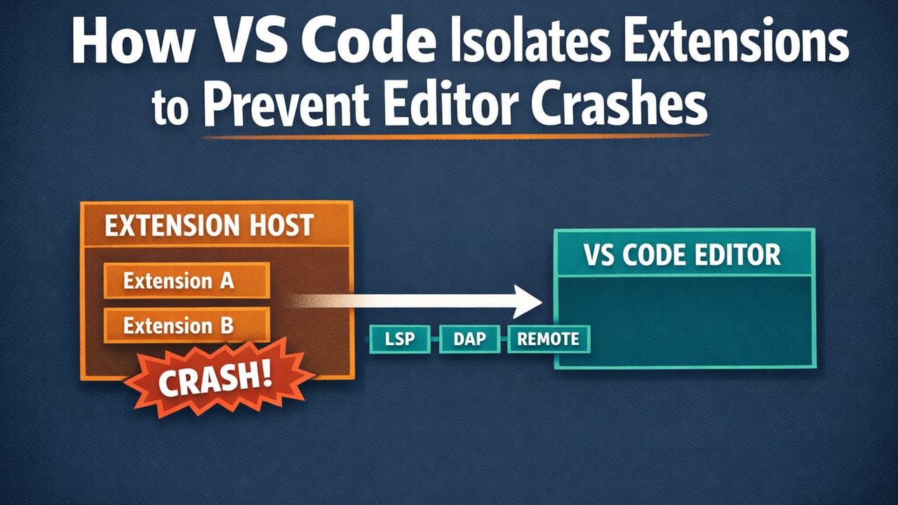 How VS Code Isolates Extensions to Prevent Editor Crashes