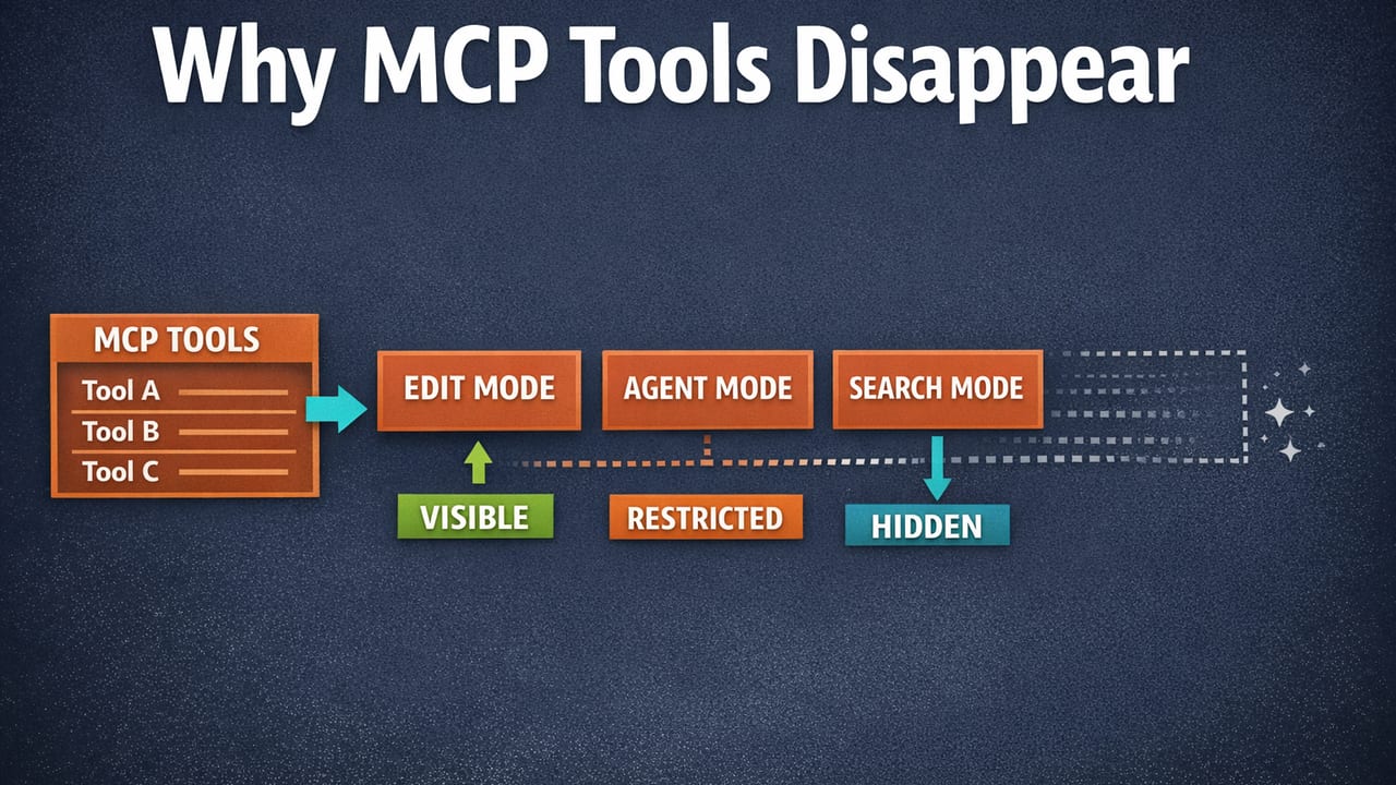 Why MCP Tools Disappear: Editor Modes and Permission Gates